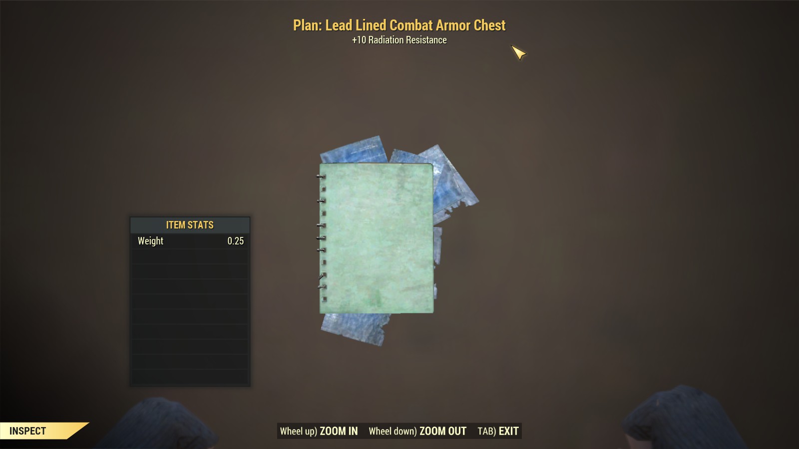 Plan Lead Lined Combat Armor Chest